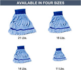 Hospeco® Microfiber Tube Mop, 18oz Blue, 12/Case (HOSM600018B-CS) Case of 12