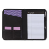 Samsill® Professional Padfolio, 3/4w x 9 1/4h, Open Style, Black (SAM70811)