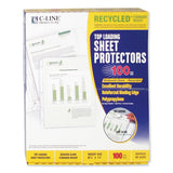 C-Line® Recycled Polypropylene Sheet Protectors, Reduced Glare, 2", 11 x 8.5, 100/Box (CLI62029)