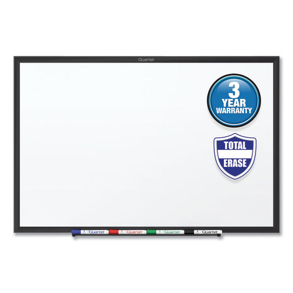Quartet® Classic Series Total Erase Dry Erase Boards, 60 x 36, White Surface, Black Aluminum Frame (QRTS535B)