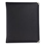 Samsill® Classic Collection Zipper Ring Binder, 3 Rings, 1.5" Capacity, 11 x 8.5, Black (SAM15250)