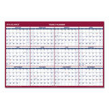 AT-A-GLANCE® Erasable Vertical/Horizontal Wall Planner, 32 x 48, White/Blue/Red Sheets, 12-Month (Jan to Dec): 2024 (AAGPM32628)