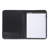 Samsill® Professional Padfolio, Storage Pockets/Card Slots, Writing Pad, Black (SAM70810)