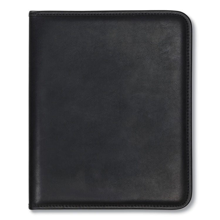 Samsill® Professional Padfolio, Storage Pockets/Card Slots, Writing Pad, Black (SAM70810)