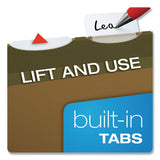 Pendaflex® Ready-Tab Reinforced Hanging File Folders, Legal Size, 1/6-Cut Tabs, Standard Green, 25/Box (PFX42591) Box of 25