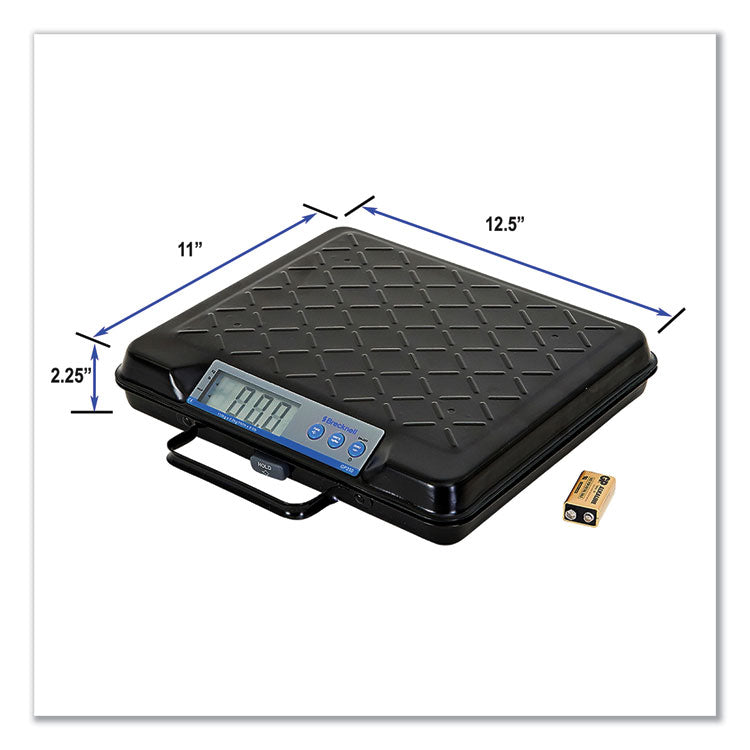Brecknell Portable Electronic Utility Bench Scale, 100 lb Capacity, 12.5 x 10.95 x 2.2  Platform (SBWGP100) Each