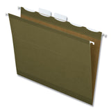 Pendaflex® Ready-Tab Reinforced Hanging File Folders, Letter Size, 1/5-Cut Tabs, Standard Green, 25/Box (PFX42590) Box of 25