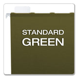 Pendaflex® Ready-Tab Reinforced Hanging File Folders, Letter Size, 1/5-Cut Tabs, Standard Green, 25/Box (PFX42590) Box of 25