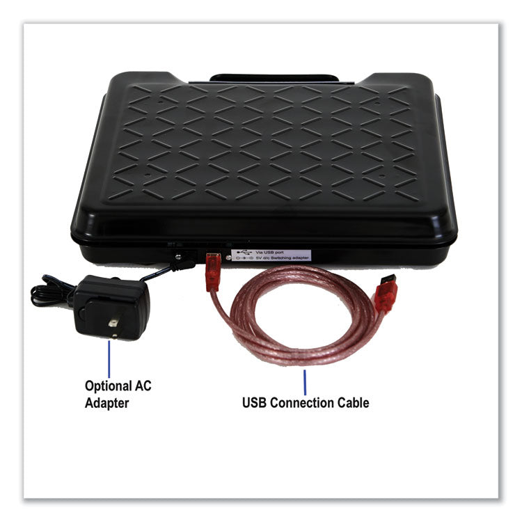 Brecknell Portable Electronic Utility Bench Scale, 250 lb Capacity, 12.5 x 10.95 x 2.2  Platform (SBWGP250) Each