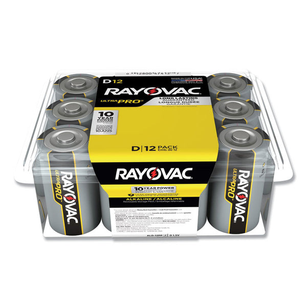 Rayovac® Ultra Pro Alkaline D Batteries, 12/Pack (RAYALD12PPJ) Pack of 12