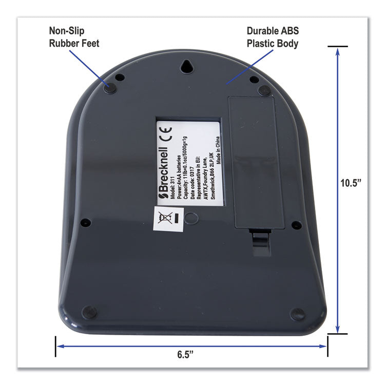 Brecknell Model 311 -- 11 lb. Postal/Shipping Scale, Round Platform, 6" dia (SBW311) Each