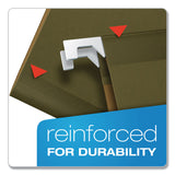 Pendaflex® Ready-Tab Reinforced Hanging File Folders, Legal Size, 1/6-Cut Tabs, Standard Green, 25/Box (PFX42591) Box of 25