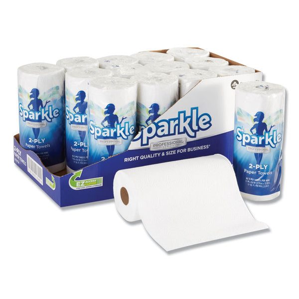 Georgia Pacific® Professional Sparkle ps Premium Perforated Paper Kitchen Towel Roll, 2-Ply, 11 x 8.8, White, 85/Roll, 15 Rolls/Carton (GPC2717714)