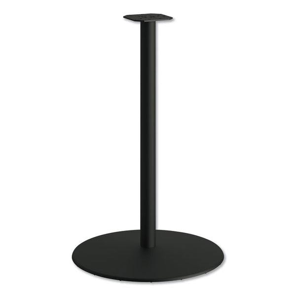HON® Between Round Disc Base for 42" Table Tops, 40.79" High, Black Mica (HONHBTTD42CBK)