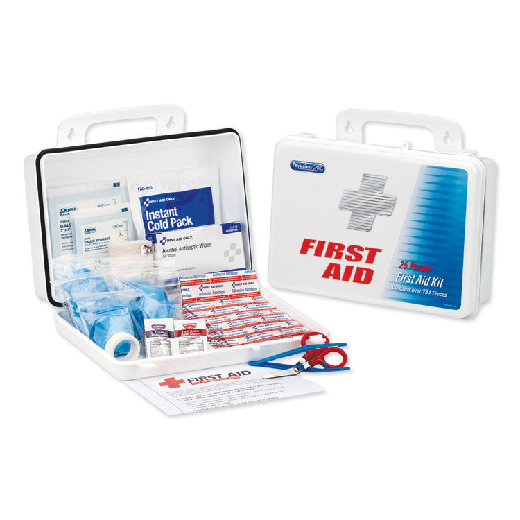 PhysiciansCare® by First Aid Only® Office First Aid Kit, for Up to 25 People, 131 Pieces, Plastic Case (FAO60002) Each