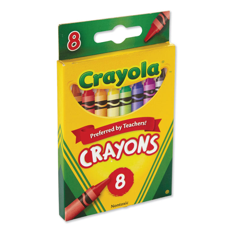 Crayola® Classic Color Crayons, Peggable Retail Pack, Peggable Retail Pack, 8 Colors/Pack (CYO523008)