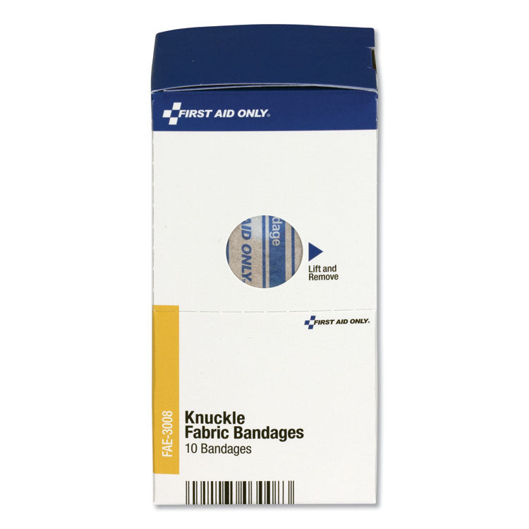 First Aid Only™ Knuckle Bandages, Individually Sterilized, 10/Box (FAOFAE3008) Each