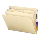 Universal® Six-Section Manila End Tab Classification Folders, 2" Expansion, 2 Dividers, 6 Fasteners, Letter Size, Manila, 10/Box (UNV16150) Box of 10