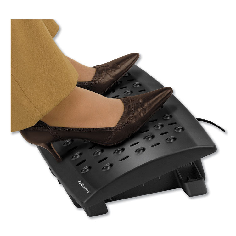 Fellowes® Climate Control Footrest, 16.5w x 10d x 5.5, 6.5h, Black (FEL8030901)