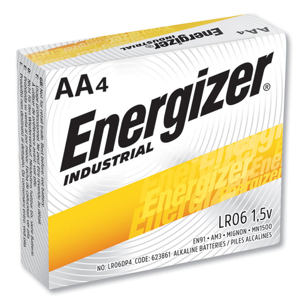 Energizer® Industrial Alkaline AA Batteries, 1.5 V, 24/Box (EVEEN91) Pack of 24