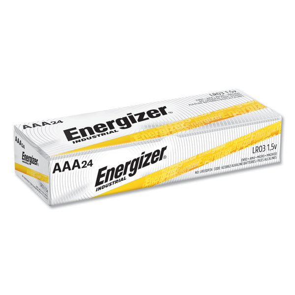 Energizer® Industrial Alkaline AAA Batteries, 1.5 V, 24/Box (EVEEN92) Pack of 24