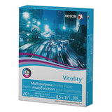 xerox™ Vitality Multipurpose Print Paper, 92 Bright, 20 lb Bond Weight, 8.5 x 11, White, 500/Ream, 10 Reams/Ct, 40 Cartons/Pallet (XER3R02047PLT)