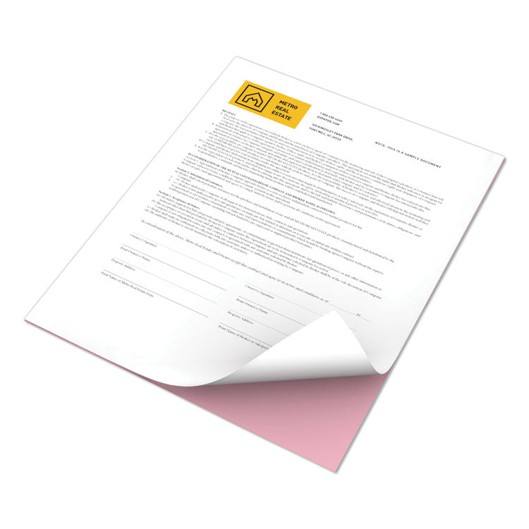 xerox™ Revolution Digital Carbonless Paper, 2-Part, 8.5 x 11, Pink/White, 5,000/Carton (XER3R12421)