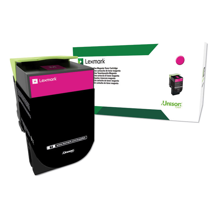 Lexmark™ 80C1HM0 Return Program High-Yield Toner, 3,000 Page-Yield, Magenta (LEX80C1HM0)