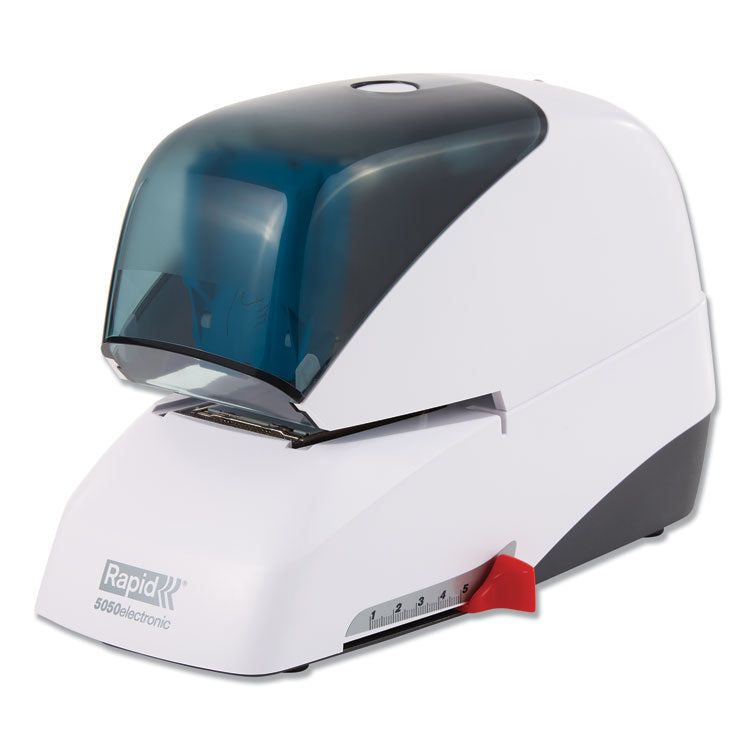 Rapid® 5050e Professional Electric Stapler, 60-Sheet Capacity, White (RPD73157) Each