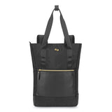 Solo Parker Hybrid Tote/Backpack, Fits Devices Up to 15.6", Polyester, 3.75 x 16.5 x 16.5, Black/Gold (USLEXE8014) Each