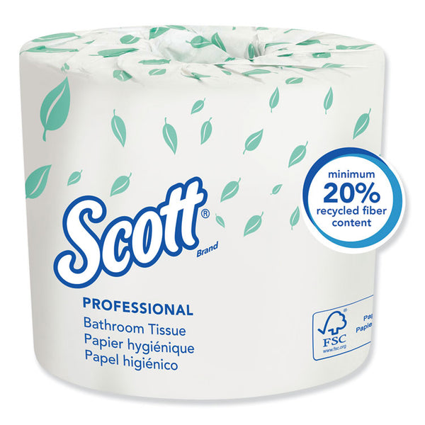 Scott® Essential Standard Roll Bathroom Tissue for Business, Septic Safe, 2-Ply, White, 550 Sheets/Roll (KCC04460RL) 1 Roll