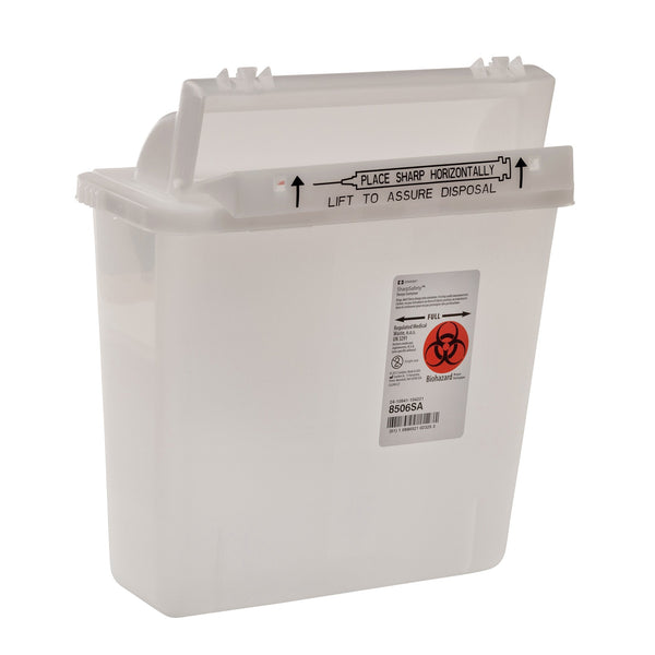 SharpStar™ In-Room™ Sharps Container Translucent Base 12-1/2 H X 10-3/4 W X 5-1/2 D Inch Horizontal Entry 1.25 Gallon (338466_EA) 1/EA