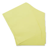Universal® Self-Tab Index Dividers, 5-Tab, 11 x 8.5, Buff, 36 Sets (UNV20836) Pack of 36