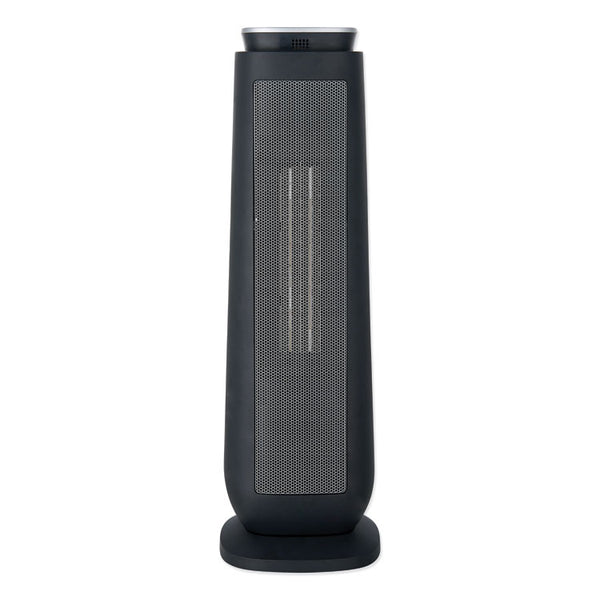 Alera® Ceramic Heater Tower with Remote Control, 1,500 W, 7.17 x 7.17 x 22.95, Black (ALEHECT24)