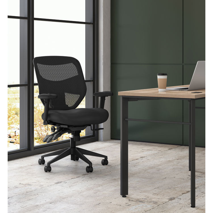 HON® VL531 Mesh High-Back Task Chair with Adjustable Arms, Supports Up to 250 lb, 18" to 22" Seat Height, Black (BSXVL531MM10)