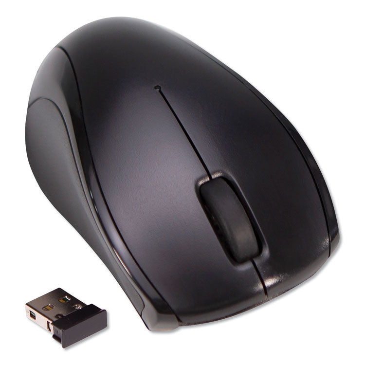 Innovera® Compact Mouse, 2.4 GHz Frequency/26 ft Wireless Range, Left/Right Hand Use, Black (IVR62210) Each