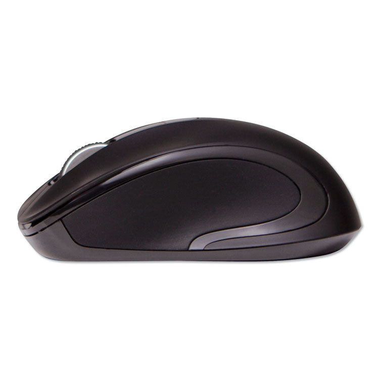 Innovera® Mid-Size Wireless Optical Mouse with Micro USB, 2.4 GHz Frequency/26 ft Wireless Range, Right Hand Use, Black (IVR61500) Each