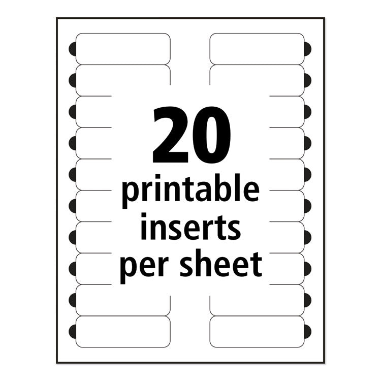 Avery® The Mighty Badge Name Badge Holder Kit, Horizontal, 3 x 1, Laser, Gold, 50 Holders/120 Inserts (AVE71207) Pack of 50