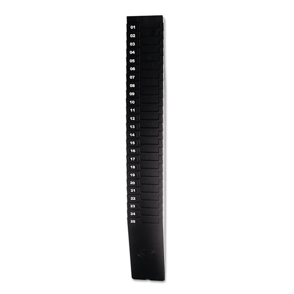 Lathem® Time Time Card Rack for 9" Cards, 25 Pockets, ABS Plastic, Black (LTH259EX)