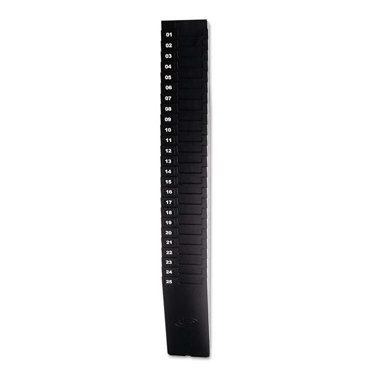 Lathem® Time Time Card Rack for 9" Cards, 25 Pockets, ABS Plastic, Black (LTH259EX) Each