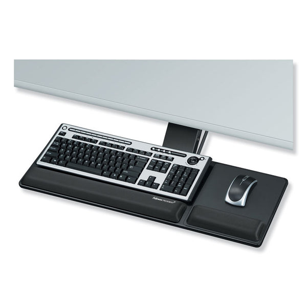 Fellowes® Designer Suites Compact Keyboard Tray, 19w x 9.5d, Black (FEL8017801)