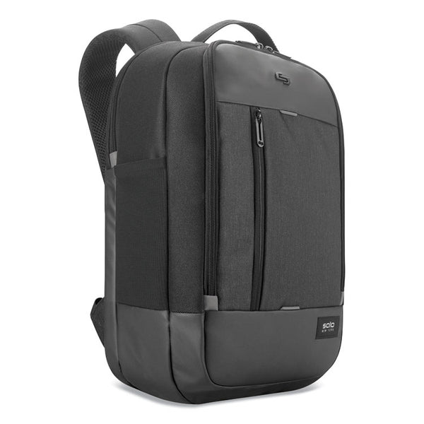 Solo Magnitude Backpack, Fits Devices Up to 17.3", Polyester, 12.5 x 6 x 18.5, Black Herringbone (USLGRV7004)