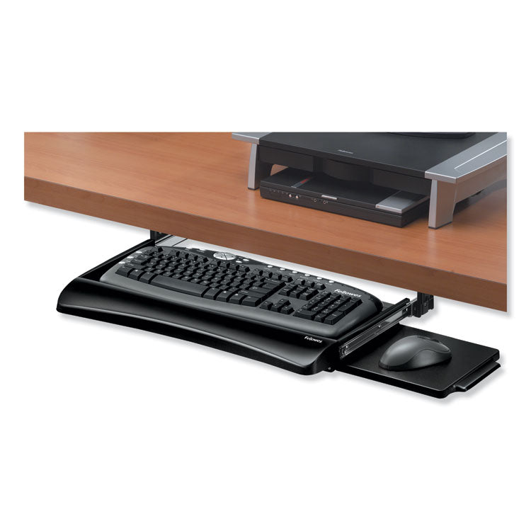 Fellowes® Office Suites Underdesk Keyboard Drawer, 20.13w x 7.75d, Black (FEL9140303)