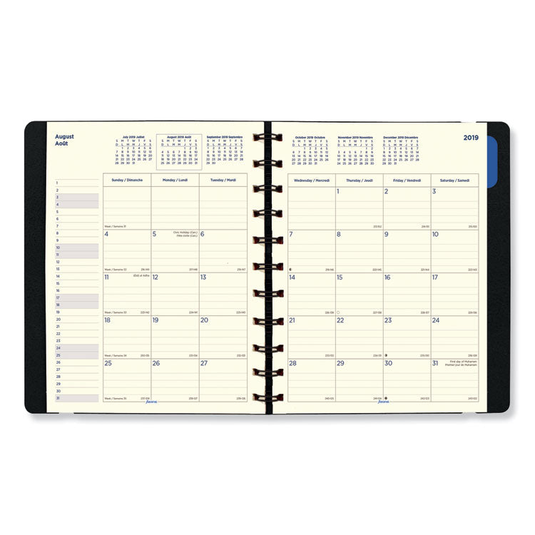 Filofax® Soft Touch 17-Month Planner, 10.88 x 8.5, Black Cover, 17-Month: Aug 2025 to Dec 2026 (REDC1811001) Each