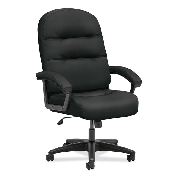 HON® Pillow-Soft 2090 Series Executive High-Back Swivel/Tilt Chair, Supports Up to 300 lb, 16" to 21" Seat Height, Black (HON2095HPWST10T)