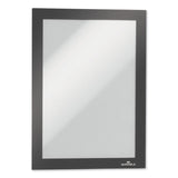 Durable® DURAFRAME Magnetic Sign Holder, 5.5 x 8.5, Black Frame, 2/Pack (DBL472101) Pack of 2