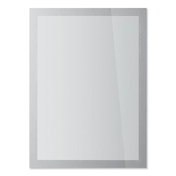 Durable® DURAFRAME SUN Sign Holder, 8.5 x 11, Silver Frame, 2/Pack (DBL400023) Pack of 2
