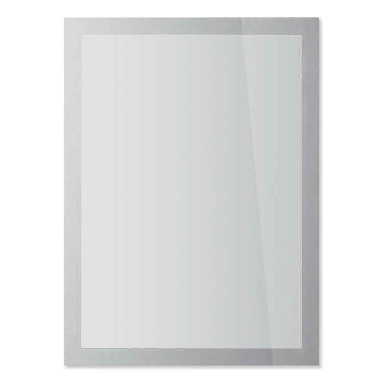 Durable® DURAFRAME SUN Sign Holder, 8.5 x 11, Silver Frame, 2/Pack (DBL400023) Pack of 2