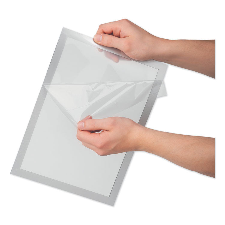 Durable® DURAFRAME SUN Sign Holder, 11 x 17, Silver Frame, 2/Pack (DBL400123) Pack of 2