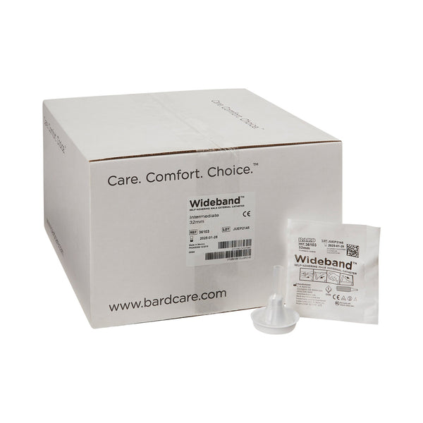 Wide Band® Male External Catheter Self-Adhesive Band Silicone Intermediate (334733_EA) 1/EA